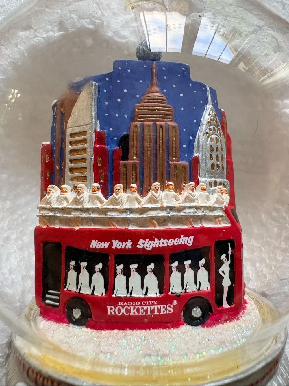 2008 Radio City Christmas Spectacular: The Rockettes Times Square Ornament Globe - Picture 3 of 16